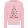 Beer Christmas Tree Mens Sweatshirt Jumper Light Pink