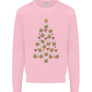 Beer Christmas Tree Mens Sweatshirt Jumper Light Pink
