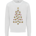Beer Christmas Tree Mens Sweatshirt Jumper White