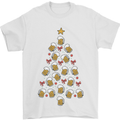 Beer Christmas Tree Mens T-Shirt Cotton Gildan White