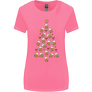 Beer Christmas Tree Womens Wider Cut T-Shirt Azalea