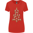 Beer Christmas Tree Womens Wider Cut T-Shirt Red