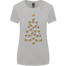 Beer Christmas Tree Womens Wider Cut T-Shirt Sports Grey