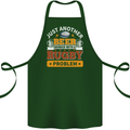 Beer Drinker With Rugby Problem Cotton Apron 100% Organic Forest Green