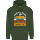 Beer Drinker With Rugby Problem Mens 80% Cotton Hoodie Forest Green