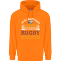 Beer Drinker With Rugby Problem Mens 80% Cotton Hoodie Orange
