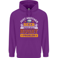 Beer Drinker With Rugby Problem Mens 80% Cotton Hoodie Purple