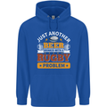 Beer Drinker With Rugby Problem Mens 80% Cotton Hoodie Royal Blue