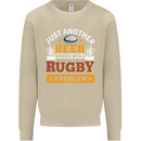 Beer Drinker With Rugby Problem Mens Sweatshirt Jumper Sand