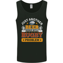 Beer Drinker With Rugby Problem Mens Vest Tank Top Black