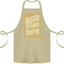 Beer Is Proof That God Loves Funny Alcohol Cotton Apron 100% Organic Khaki