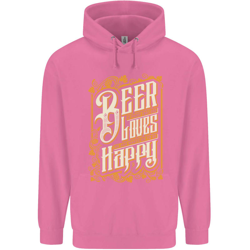 Beer Is Proof That God Loves Funny Alcohol Mens 80% Cotton Hoodie Azelea