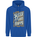 Beer Is Proof That God Loves Funny Alcohol Mens 80% Cotton Hoodie Royal Blue