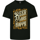 Beer Is Proof That God Loves Funny Alcohol Mens Cotton T-Shirt Tee Top Black