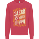 Beer Is Proof That God Loves Funny Alcohol Mens Sweatshirt Jumper Heliconia