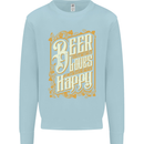 Beer Is Proof That God Loves Funny Alcohol Mens Sweatshirt Jumper Light Blue