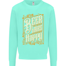 Beer Is Proof That God Loves Funny Alcohol Mens Sweatshirt Jumper Peppermint