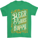 Beer Is Proof That God Loves Funny Alcohol Mens T-Shirt Cotton Gildan Irish Green