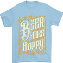 Beer Is Proof That God Loves Funny Alcohol Mens T-Shirt Cotton Gildan Light Blue