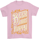 Beer Is Proof That God Loves Funny Alcohol Mens T-Shirt Cotton Gildan Light Pink