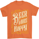 Beer Is Proof That God Loves Funny Alcohol Mens T-Shirt Cotton Gildan Orange