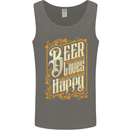 Beer Is Proof That God Loves Funny Alcohol Mens Vest Tank Top Charcoal