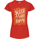 Beer Is Proof That God Loves Funny Alcohol Womens Petite Cut T-Shirt Red