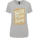 Beer Is Proof That God Loves Funny Alcohol Womens Wider Cut T-Shirt Sports Grey