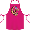 Beer Moon USA Flag Astronaut Space Alcohol Cotton Apron 100% Organic Pink