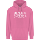 Beer O'Clock Funny Alcohol Drunk Humor Mens 80% Cotton Hoodie Azelea
