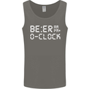 Beer O'Clock Funny Alcohol Drunk Humor Mens Vest Tank Top Charcoal