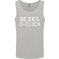 Beer O'Clock Funny Alcohol Drunk Humor Mens Vest Tank Top Sports Grey