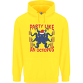 Beer Party Octopus Christmas Scuba Diving Childrens Kids Hoodie Yellow
