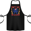 Beer Party Octopus Christmas Scuba Diving Cotton Apron 100% Organic Black