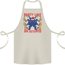 Beer Party Octopus Christmas Scuba Diving Cotton Apron 100% Organic Natural