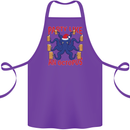 Beer Party Octopus Christmas Scuba Diving Cotton Apron 100% Organic Purple