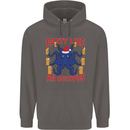 Beer Party Octopus Christmas Scuba Diving Mens 80% Cotton Hoodie Charcoal