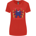 Beer Party Octopus Christmas Scuba Diving Womens Wider Cut T-Shirt Red