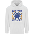Beer Party Octopus Scuba Diving Diver Funny Childrens Kids Hoodie White