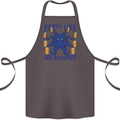 Beer Party Octopus Scuba Diving Diver Funny Cotton Apron 100% Organic Dark Grey
