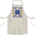 Beer Party Octopus Scuba Diving Diver Funny Cotton Apron 100% Organic Natural