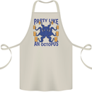 Beer Party Octopus Scuba Diving Diver Funny Cotton Apron 100% Organic Natural