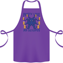 Beer Party Octopus Scuba Diving Diver Funny Cotton Apron 100% Organic Purple