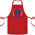 Beer Party Octopus Scuba Diving Diver Funny Cotton Apron 100% Organic Red