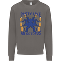 Beer Party Octopus Scuba Diving Diver Funny Mens Sweatshirt Jumper Charcoal