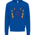Beer Party Octopus Scuba Diving Diver Funny Mens Sweatshirt Jumper Royal Blue