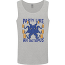 Beer Party Octopus Scuba Diving Diver Funny Mens Vest Tank Top Sports Grey
