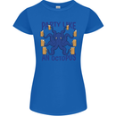 Beer Party Octopus Scuba Diving Diver Funny Womens Petite Cut T-Shirt Royal Blue
