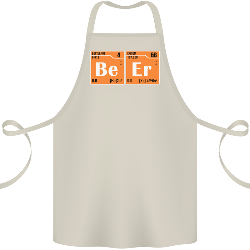 Beer Periodic Table Chemistry Geek Funny Cotton Apron 100% Organic Natural