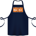 Beer Periodic Table Chemistry Geek Funny Cotton Apron 100% Organic Navy Blue